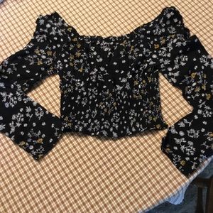 Japna Off the Shoulder Cropped Top